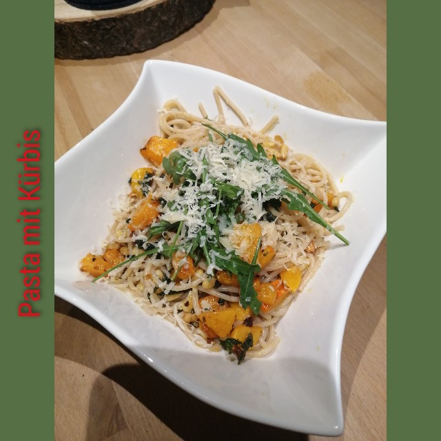 Rezept Pasta mit Kürbis 