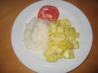 Rezept Ananas-Hühnchen-Curry