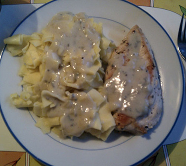 Rezept Huhn in Gorgonzolasoße