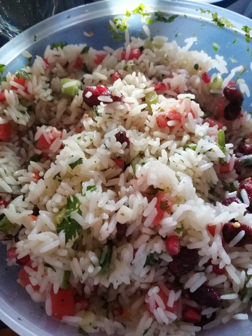 Rezept Reissalat mit Wassermelone